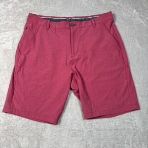 NWT Puma‎ Golf Shorts Mens Size 34 Red Lightweight Athletic Casual Inseam 9